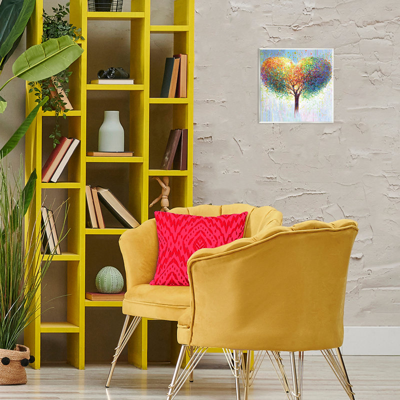  Art mural "Bold Hued Heart Tree" par Leon Devenice