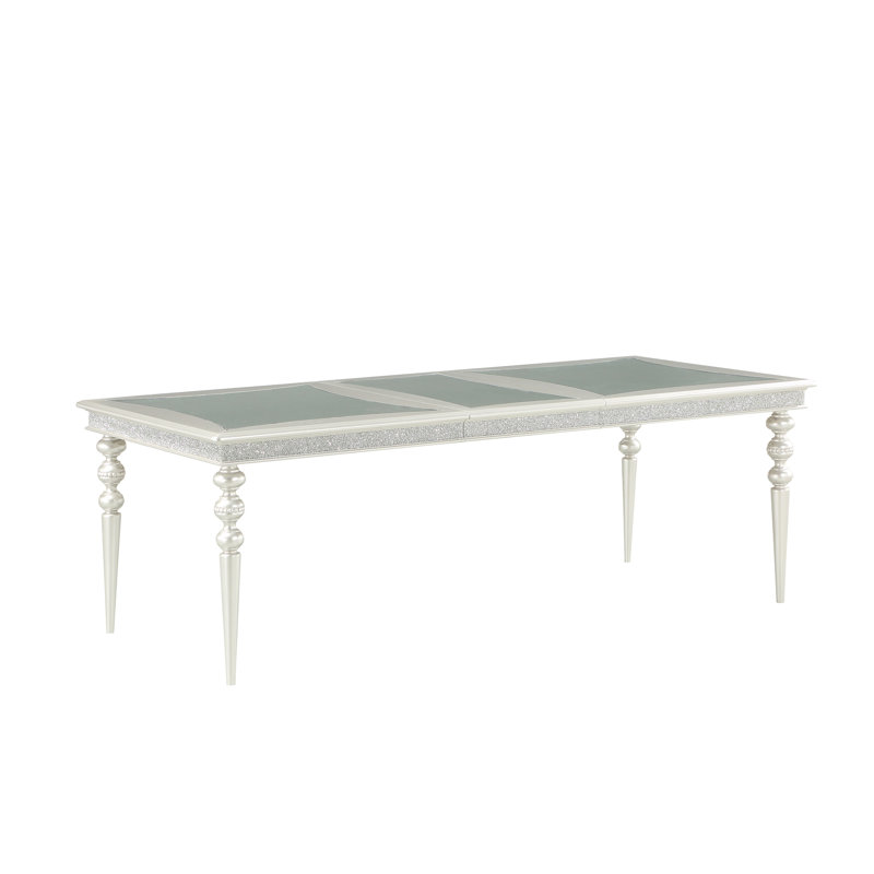 Maverick Platinum Finish Dining Table