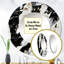 Black And White Paint Stroke Fight - Abstract Shapes Round Mirror Wall Decor-99621792
