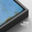 Minimal Landscape Grunge Retro Blue Brown Geometric Color Field - Peinture sur toile-71165036-71165035