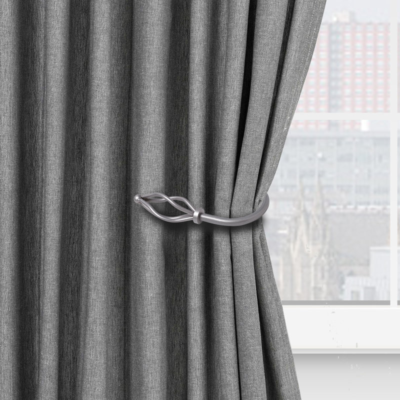 Jetta 40.64cm Curtain Holdback, Silver