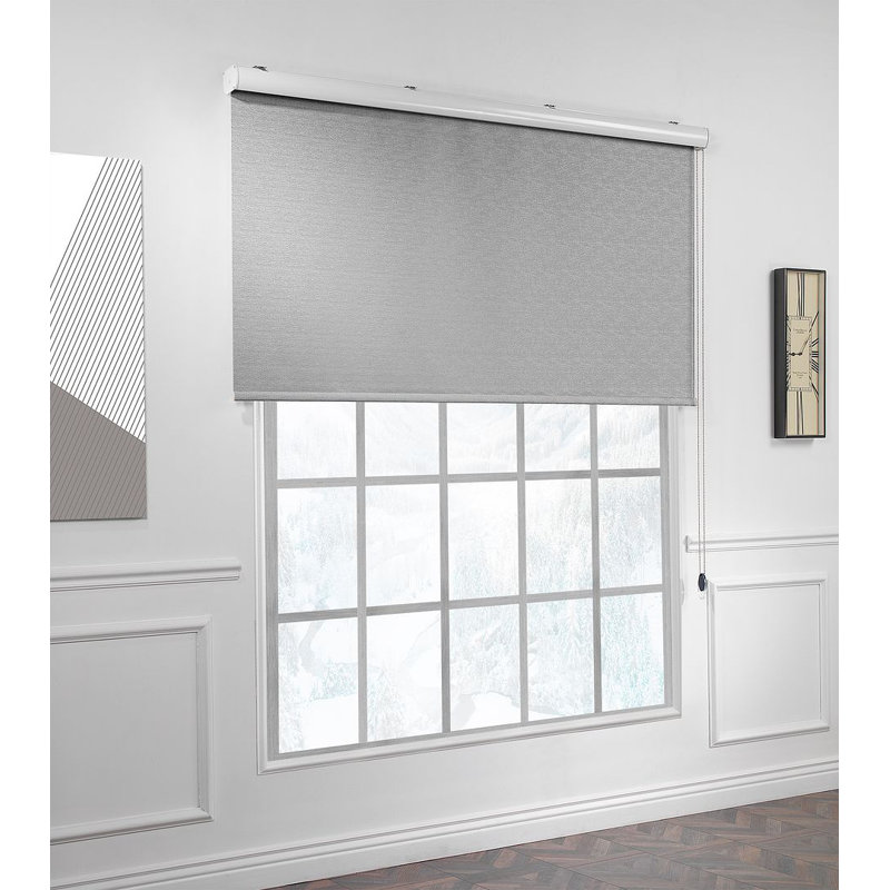 Store à cordon marbré obscurcissant, L 29,5 po x L 72 po, Gris