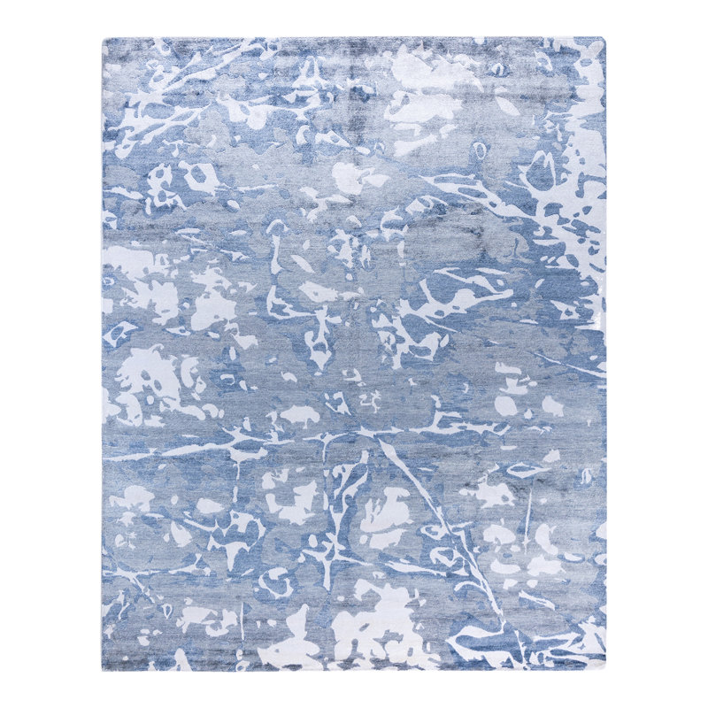 Overdyed One-of-a-Kind 8'2" x 9'10" Hand Knotted Area Rug