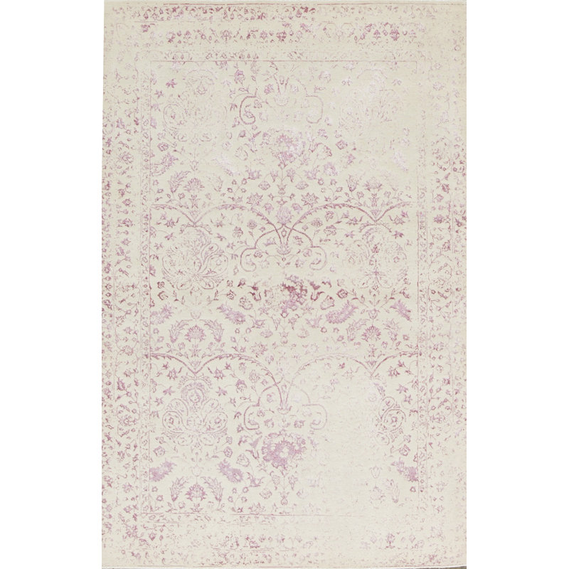 Hand-Knotted High-Quality Beige Area Rug