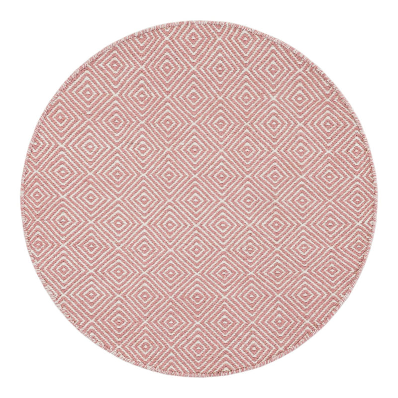 Traetyn Flatweave Wool Indoor Rug, Round 3'1"