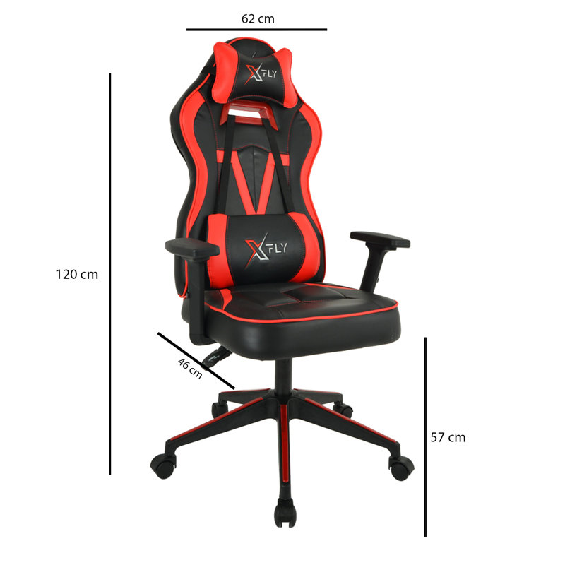 Fauteuil de jeu Vendetta, Rouge / noir