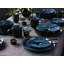 Nordic Fjord blue 30 Piece Dinnerware Set with Mug, Service for 6