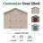 Classic Gable Outdoor Wood Storage Shed-884384756-881361713