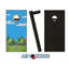 Ensemble de cornhole en bois massif avec sacs 2 'x 4'-18735952