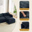 Canapé rembourré 112,2 po en chenille avec canapé-lit confortable-1640640228