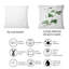 Rectangle, feuilles vertes rétro Plants IX - coussin décoratif traditionnel