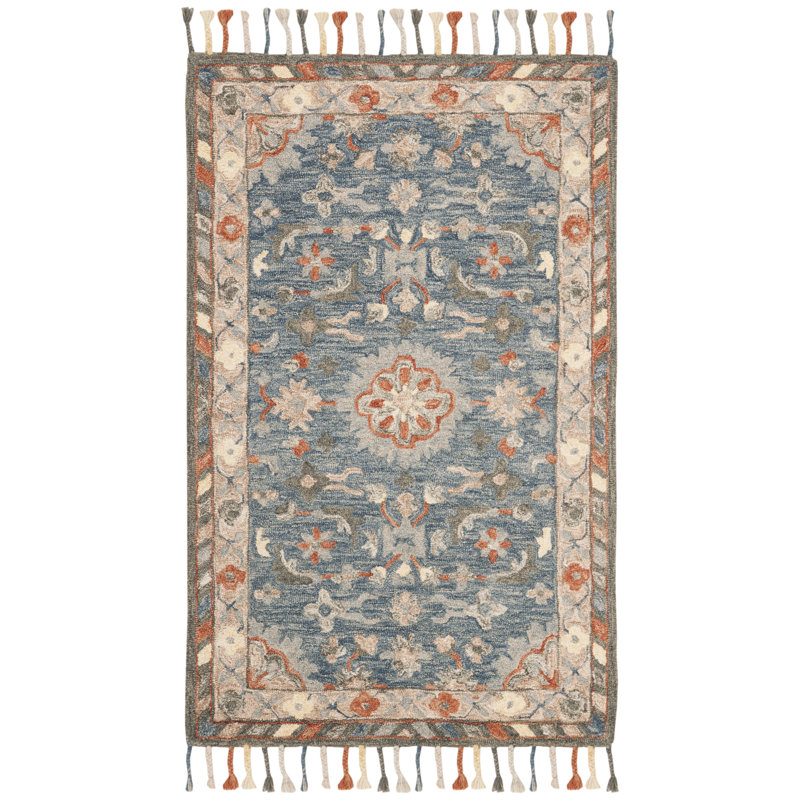 Tapis oriental en laine touffeté à la main Vahakn, Rectangle 3 pi x 5 pi