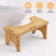 Tabouret de toilette en bambou pour adultes