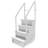 XtremepowerUS In-Pool Step Ladder with Handrails for Pools and Decks Up to 54" High