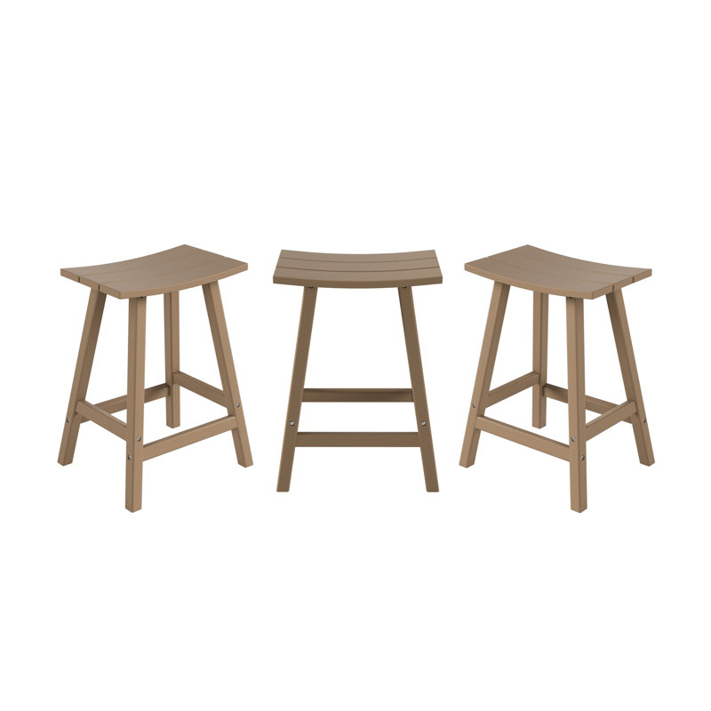 Tabouret d'extérieur Laguna, Brun, Tabouret de comptoir (siège d'une hauteur de 24 p