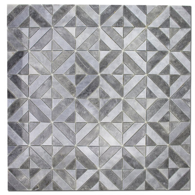 Matrix 3" x 3" Marble Grid Mosaic Tile