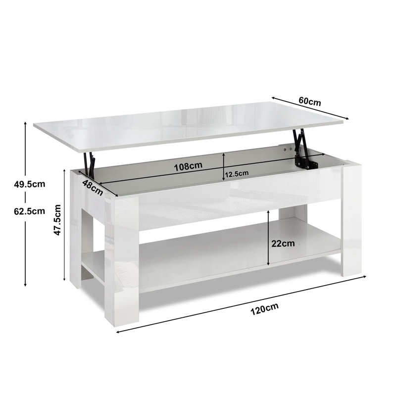 Lift Top Coffee Table with Storage