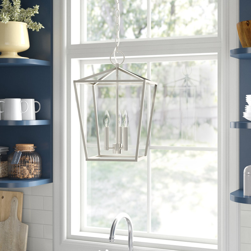 Howington 3 - Light Lantern Pendant, Brushed Nickel