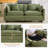Chenille Upholstered Modular Sectional Sofa Couch with Cloud Deep Seat-530019554-530097911