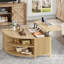 Table basse à plateau relevable cannelé avec rangement et prise de courant 35,4 po Tonicia-1751529346