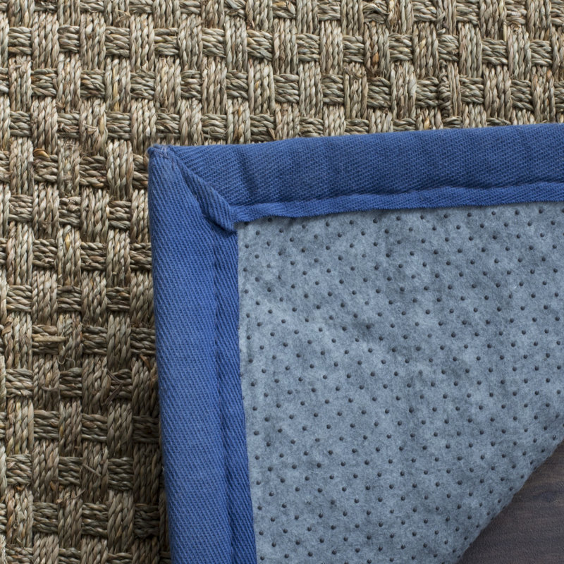 Campbellton Natural Fiber Seagrass Solid Color Rug, Rectangle 2' x 3'