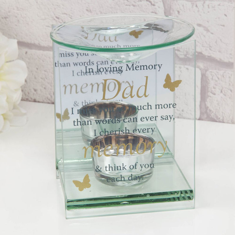 Glass Fireplace Tealight Holder