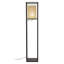 Lampe sur pied dorée et noire