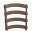 Ensemble de 2 chaises d'appoint en tissu gris, brun rustique et chêne