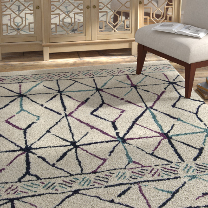 Chartwell Wool Geometric Indoor Rug, 5' x 7'6"