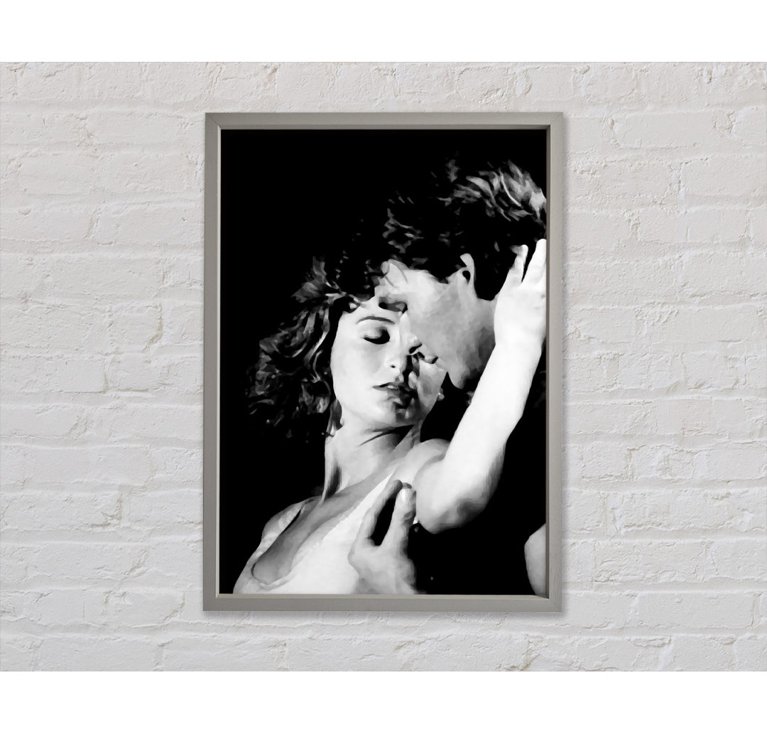 Dirty Dancing The Touch B N W - Einzelner Bilderrahmen Kunstdrucke auf Leinwand