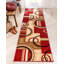 Tapis rouge à motif géométrique Carlecia-1466526858