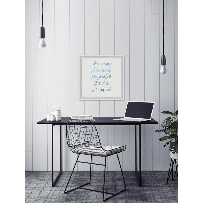 Live Simply Dream Big II - Single Picture Frame Print, 41cm H x 41cm W x 3.81cm D
