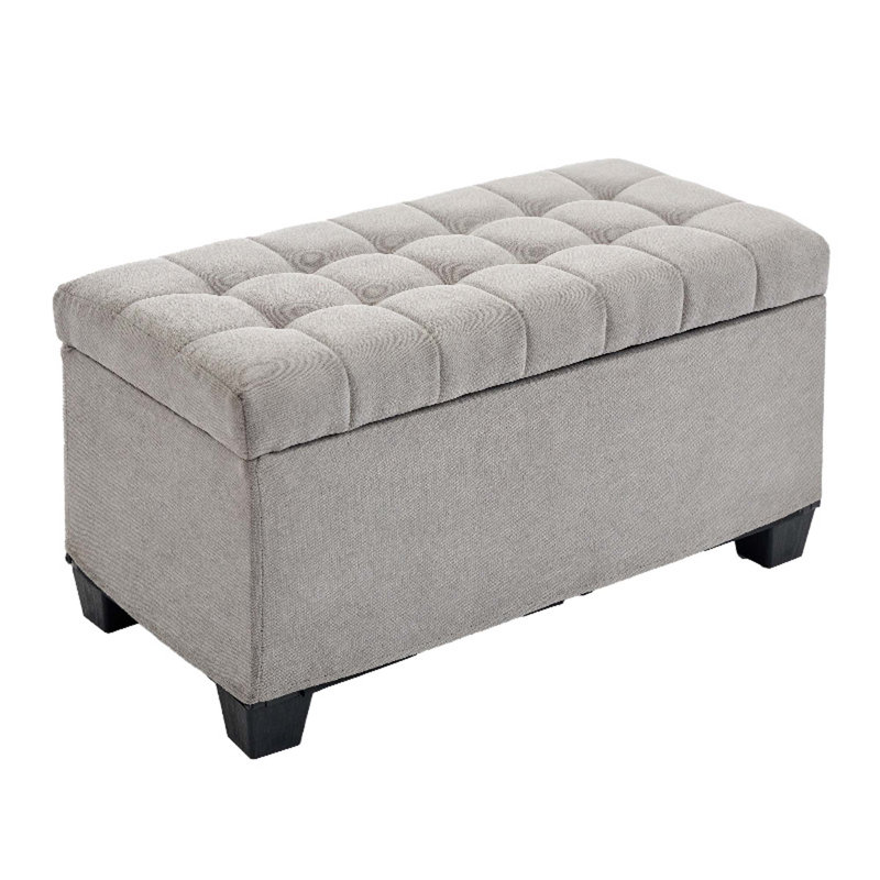 Storage Ottoman Bench, Foot Rest With Legs,End Of Bed Bench, Storage Chest, Load Up To 660 Lb, For Living Room, Bedroom, Entryway