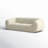  Emmet Cream Velvet Sofa-2055253349