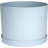 Modern Plastic Indoor/Outdoor Round Planter with Saucer-537849381-537849380