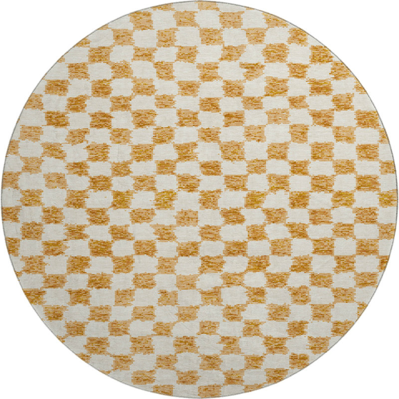 Premium Machine Washable Millbrook AMF1958 Geometric Rug, Round 8'