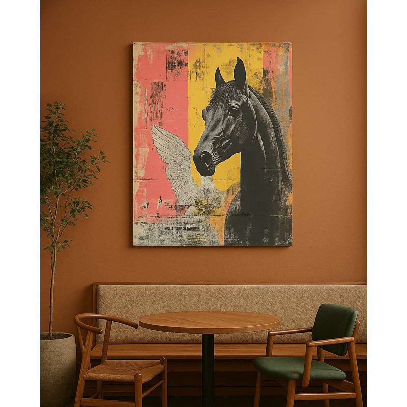 Superbe peinture décorative sur toile, 27,6 po x 39,4 po | 100% toile avec cadre 100% bois (0,8 x 1,2 po d'épaisseur) | Parfait pour le salon, la chambre à coucher ou le bureau - une œuvre d'art accrocheuse pour tout espace