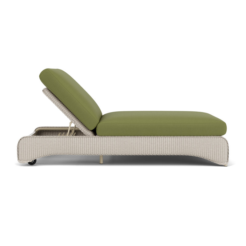 Universal Loom Accessories Outdoor Chaise Lounge, Reflections Grass, Linen