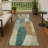 Machine Washable Indoor/Outdoor Chantille ACN2376 Abstract Rug-846854740