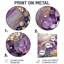 Aura mauve d'hortensias II - hydrangées, décoration murale en métal, impression traditionnelle en métal-1158146857