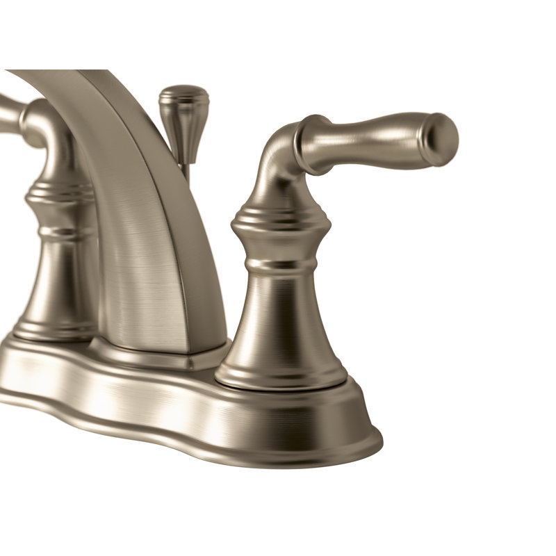Kohler Devonshire Centerset Bathroom Sink Faucet, 1.2 gpm, Vibrant Brushed Bronze, Without Pop Up Drain