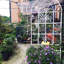Ensemble de 2 treillis de jardin en métal 71 po x 19,7 po antirouille pour plantes grimpantes, crème de soutien pour fleurs d'extérieur