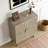 4-Doors Rattan Mesh Storage Cabinet