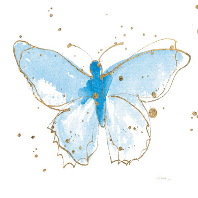 Gilded Butterflies IV - Wrapped Canvas Painting