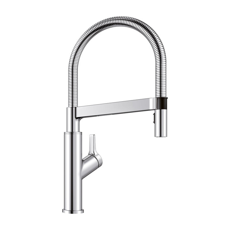 Robinet de cuisine à double jet Solenta, Chrome poli