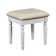 Ensemble de coiffeuse avec tabouret et miroir transitionnel Galento