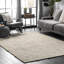 Tapis beige en jute / sisal noué à la main Palen-32696488