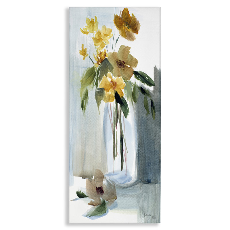 "Luminous Flower Vase", art mural par Lanie Loreth, H 48 po x l 20 po