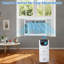 Climatiseur de fenêtre 6 000 BTU, unité de climatisation 3-en-1 pour fenêtre, fonctionne comme refroidisseur, déshumidificateur et ventilateur avec minuterie, mode veille / ECO et trousse d'installation, chambres de refroidissement jusqu'à 350 pieds carrés Ft