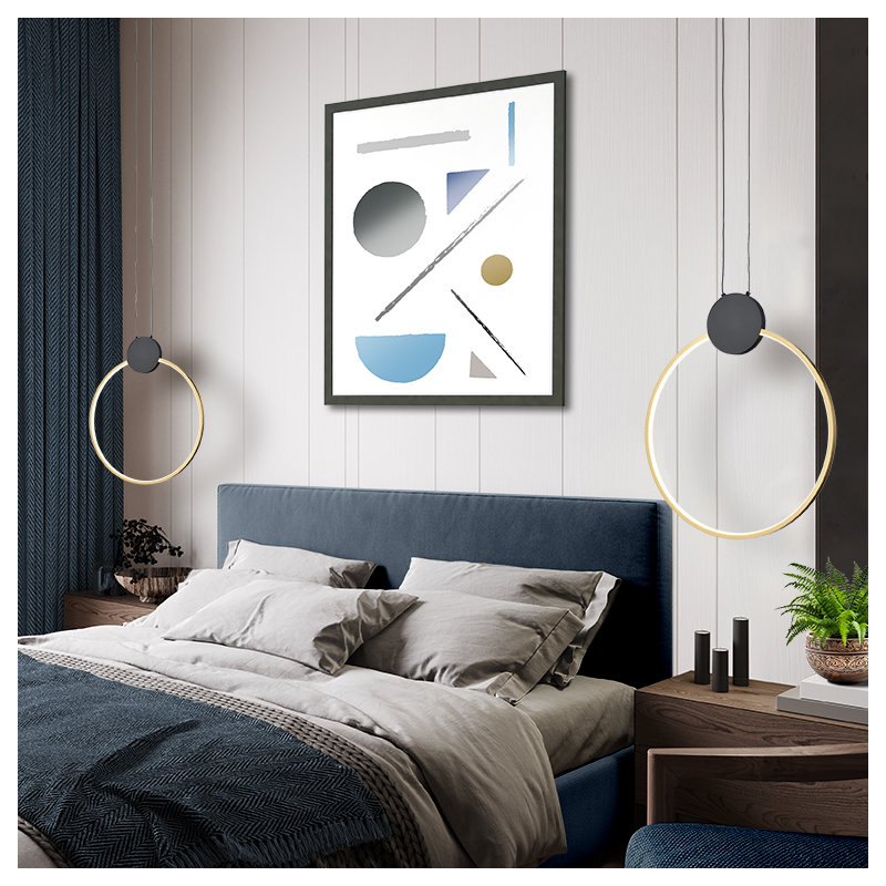Allaynah 1 - Light LED Single Pendant, 24cm H x 16cm W x 16cm D